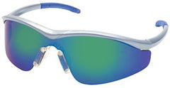 Crews 135-T1148B Triwear Blue Diamond Frame Safety Glasses Silver