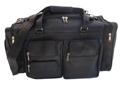 Piel 7720-BLK Black Medium Duffel Bag