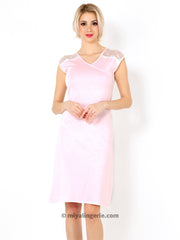 Pink Cotton Chemise Nightgown