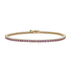 Pink Stone Tennis Bracelet