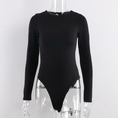 O Neck Long Sleeve Bodysuit