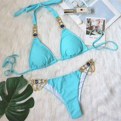 Bikini Jewelled Rhinestones Luxury Diamond Bikini Women Swimwear