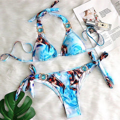 Bikini Jewelled Rhinestones Luxury Diamond Bikini Women Swimwear