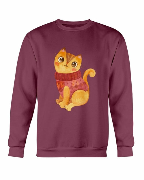 Cute Winter Cat Sweatshirt