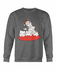 Cute Cushion Cats Christmas Sweatshirt