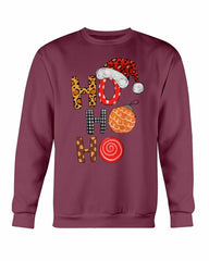 HO HO HO Santa Christmas Cap Sweatshirt