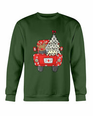 Joy Christmas Tree Truck Sweatshirt