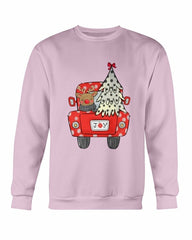 Joy Christmas Tree Truck Sweatshirt