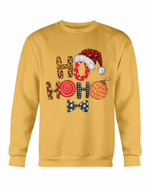 HO HO HO Santa Cap Christmas Sweatshirt