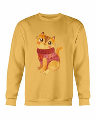 Cute Winter Cat Sweatshirt