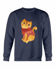 Cute Winter Cat Sweatshirt