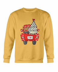 Joy Christmas Tree Truck Sweatshirt