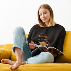 Womens Reindeer Crewneck Sweatshirt