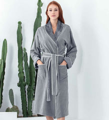 Women's Plush Microfiber Spa Robe