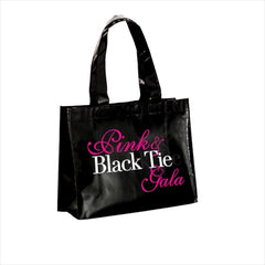 Superbagline QSB73 Black Laminated Tote - Pack of 25