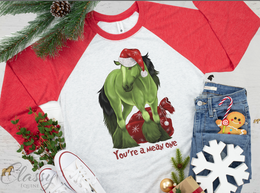 Gypsy Horse Christmas Gift Hoarder - 3/4 Sleeve Raglan T-Shirt