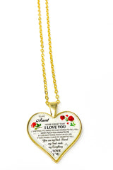 Necklace - To My Aunt, I Love You Heart Keepsake