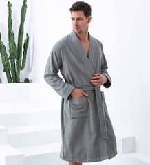 Men's Organic Turkish Cotton Terry Kimono Robe | Terry Cloth Bathrobe