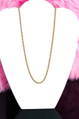 Necklace - Unisex Rope Chain Gold