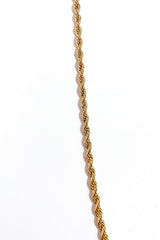 Necklace - Unisex Rope Chain Gold