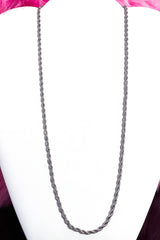 Necklace - Unisex Rope Chain Silver