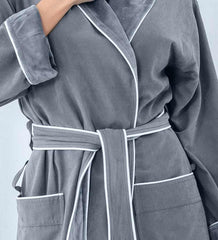 Women's Plush Microfiber Spa Robe