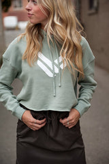 DT Logo Hoodie in Sage