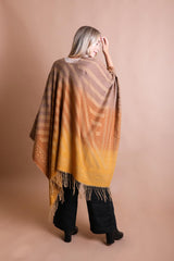 Bohemian Style Color Blend Tassel Serape