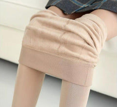 Women‚Äôs Fleece Leggings High Waist Stretchy Warm Leggings One Size