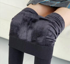 Women‚Äôs Fleece Leggings High Waist Stretchy Warm Leggings One Size