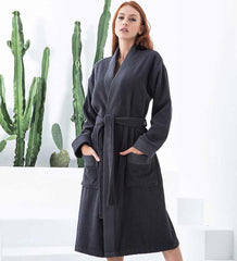 Women's Turkish Cotton Terry Kimono Robe - Luxurious Terry Cloth