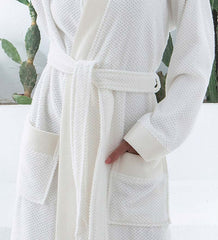 Women's Turkish Cotton Terry Kimono Robe - Luxurious Terry Cloth